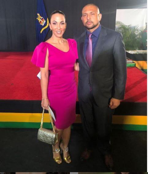 Frances Henriques's son, Sean Paul, with his wife, Jodi Stewart.